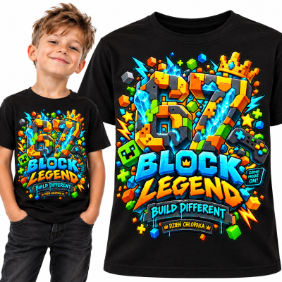 KOSZULKA DZIECIĘCA DZIEŃ CHŁOPAKA 67 klocki legend